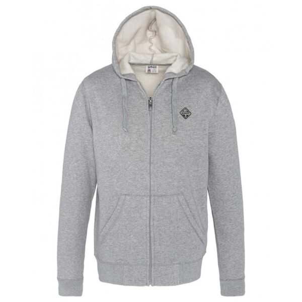Sweat zippé marine Homme Schott Badge